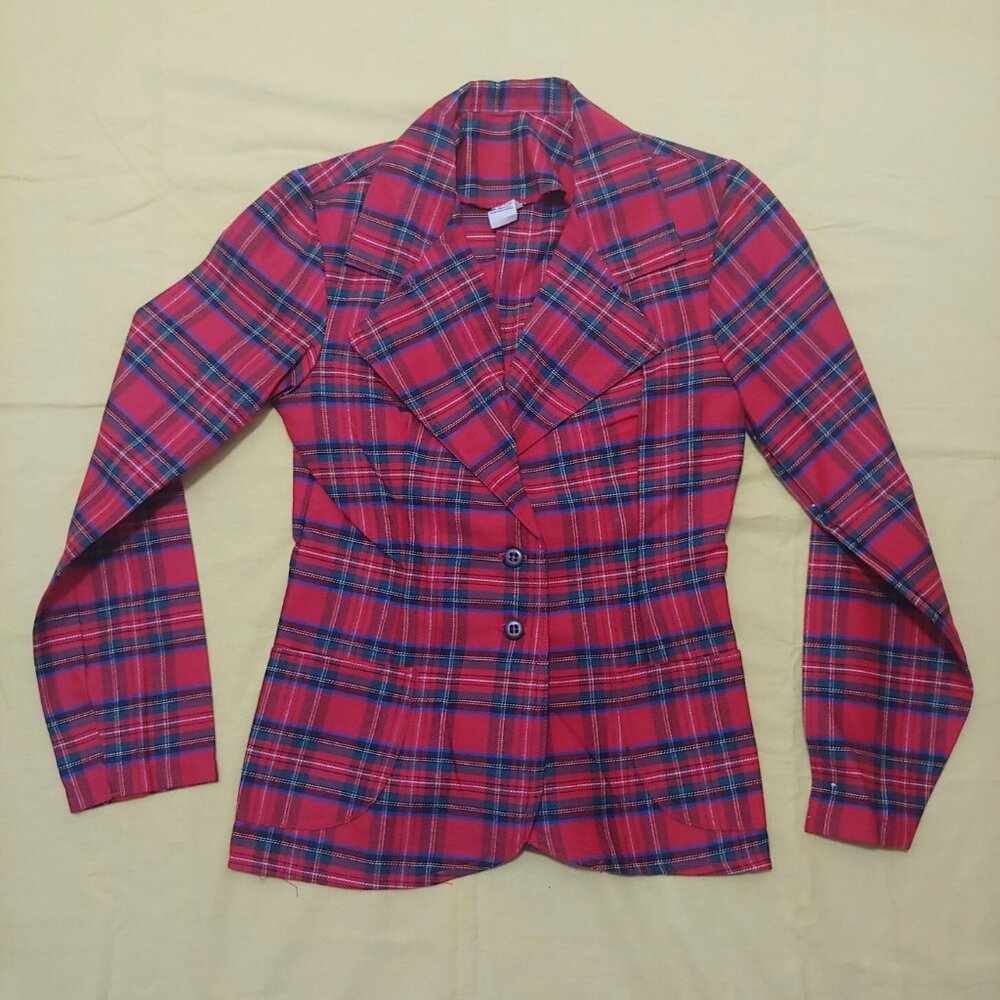 Vintage 1970s Tartan Blazer